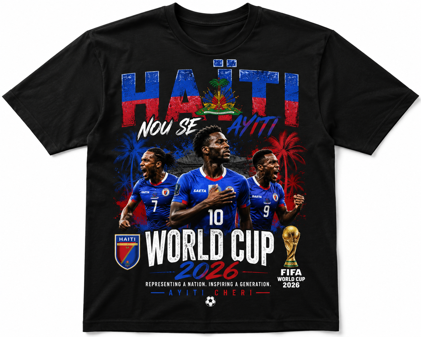 Haiti World Cup 2026 Graphic Tee – Nou Se Ayiti